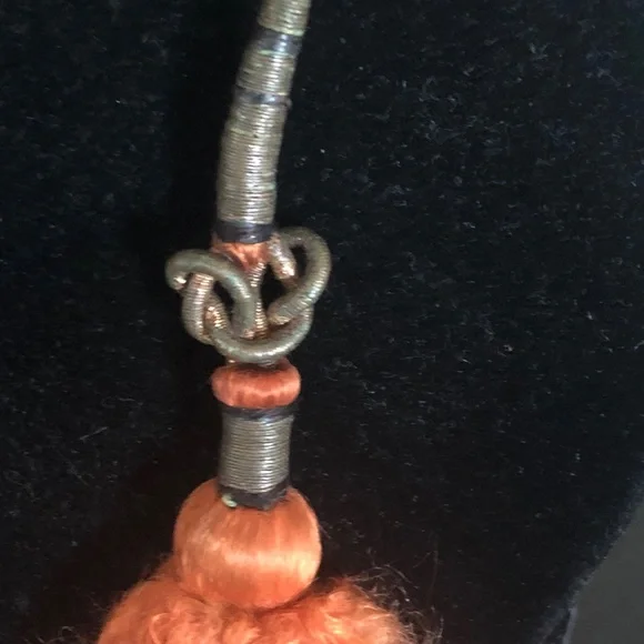 Ethnic Afghan style silver and white bead necklace - Picture 8 of 11